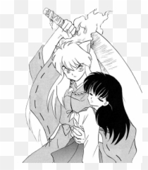 Learning To Accept Inuyasha - Inuyasha Black And White Fight Scenes Png,Inuyasha Png