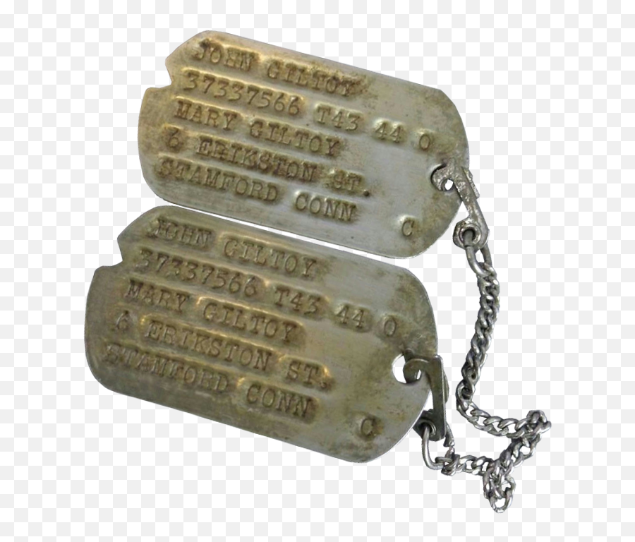 Bataan Death March Dogtags - Bataan Death March Artifacts Png,Dog Tags Png