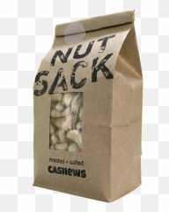 Roasted Salted Cashews U2013 Nutsack Foods - Sack Of Cashews Png,Cashew Png