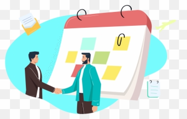 Business Handshake Png - Cartoon Transparent Jingfm Calendar