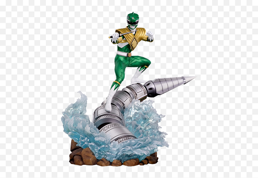 Mighty Morphin Power Rangers Green Ranger Dragonzord Statue - Mighty Morphin Power Rangers Legacy Green Dragonzord Size Png,Power Ranger Png