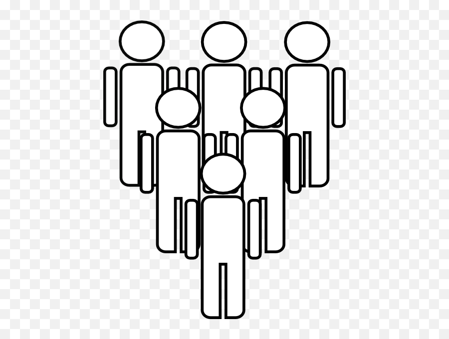 Group Of People Clip Art - People Clip Art White Png,People Clipart Png