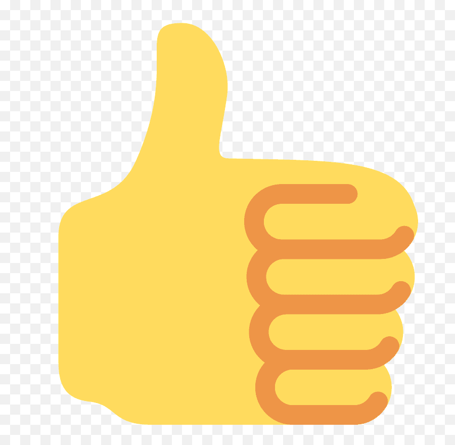 Thumbs Up Emoji Like - Twitter Thumbs Up Emoji Png,Thumbs Up Emoji Transparent