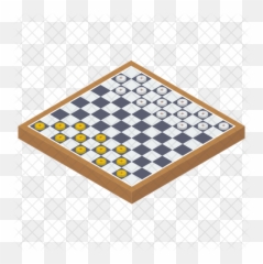 Check Board Game Icon Of Isometric - Chess png