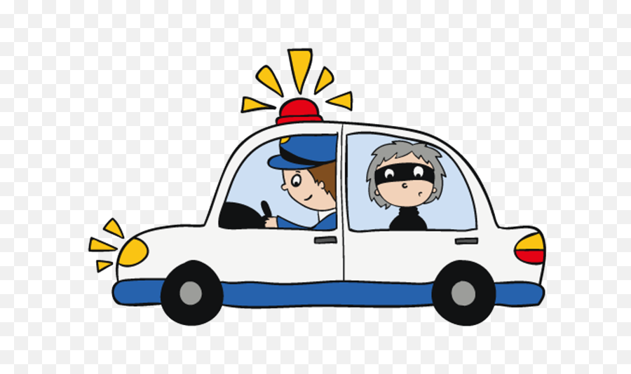Police Siren Cartoon Png - Police With Police Car Clipart,Police Siren Png