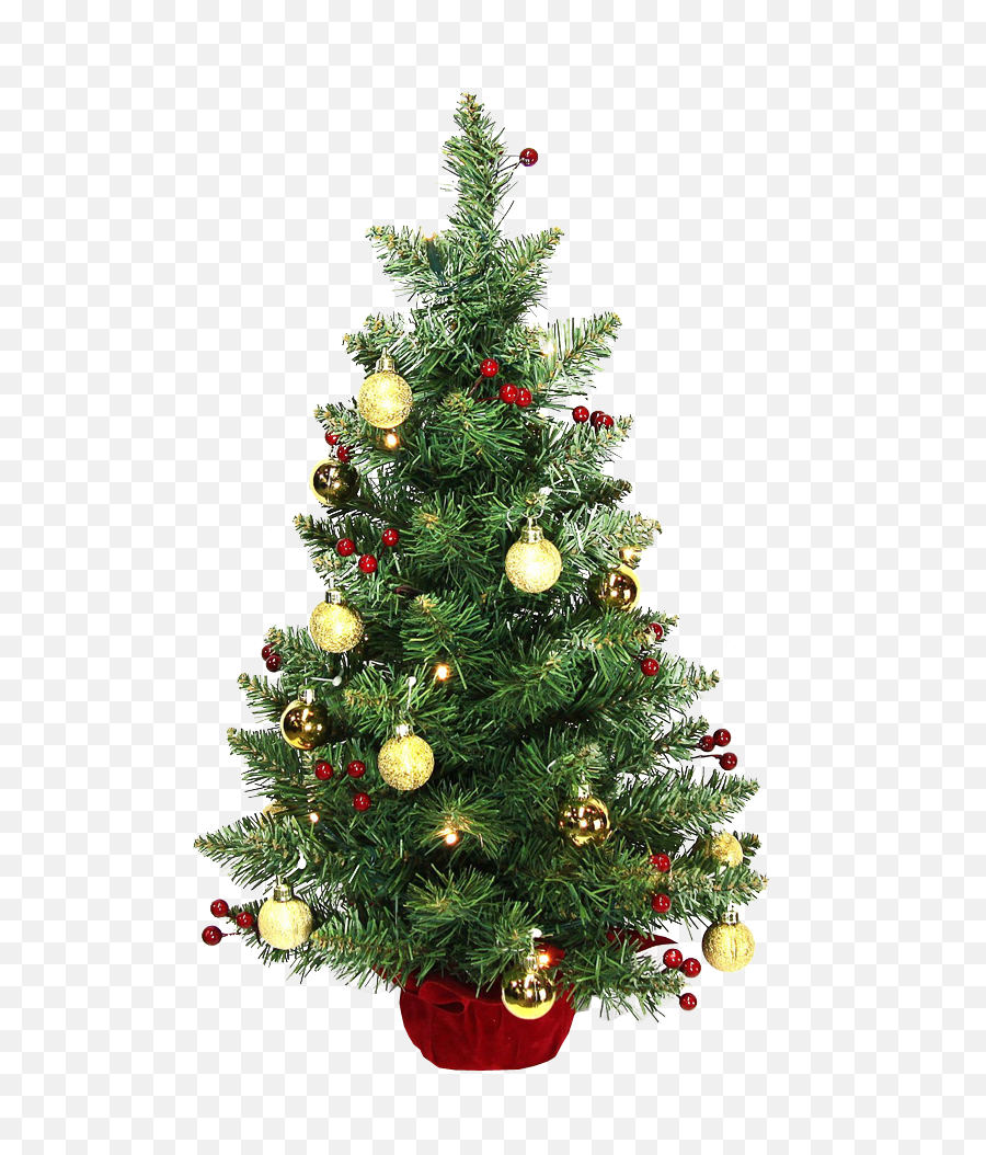 Decorated Christmas Tree No Background - Decorate Christmas Tree Transparent Background Png,Christmas Tree Transparent Background