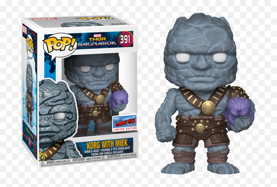 Marvel - Thor Ragnarok Korg With Miek Nycc2018 391 2018 New York Comic Con Pops Png,Thor Ragnarok Png