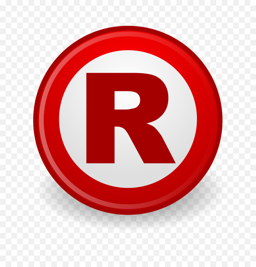 Copyright Symbol R Png Image All - Red Registered Trademark Symbol,Copyright Logo Text