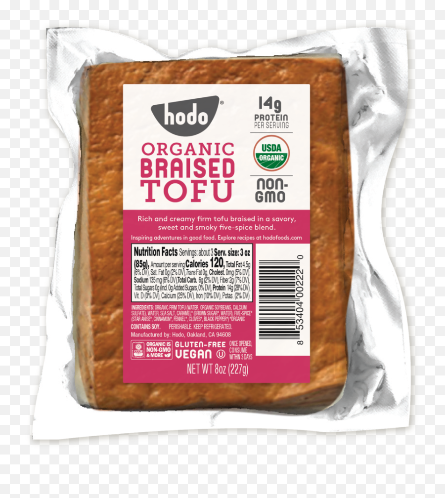 Organic Braised Firm Tofu Always - Hodo Organic Braised Tofu Png,Tofu Png
