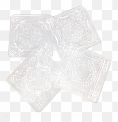 Lace Doily Pattern Coasters - Motif png
