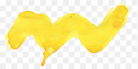 22 Yellow Watercolor Brush Stroke - Gold Transparent Tree png
