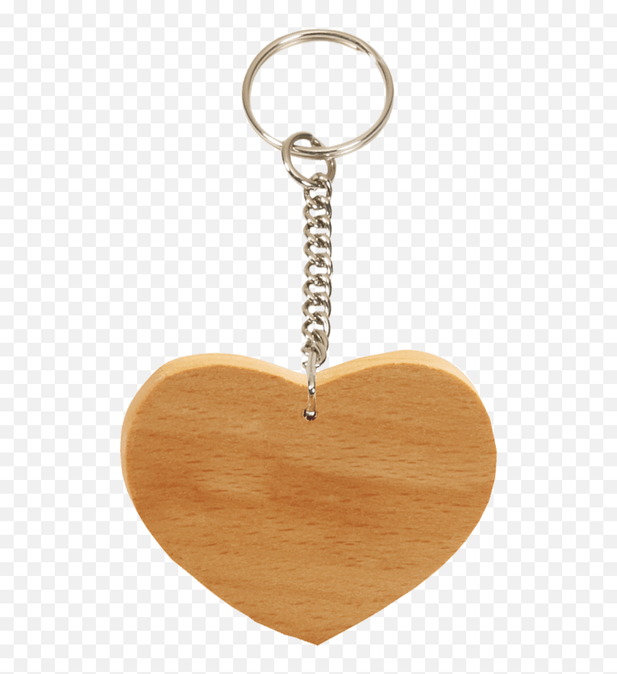 Download Wooden Heart Shape Key Ring - Heart Shape Key Chain Png,Keychain Png