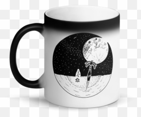 Full Moon And My Surfboard Magic Mug - Tazas Con Frases Para Papa Png,Full Moon Transparent