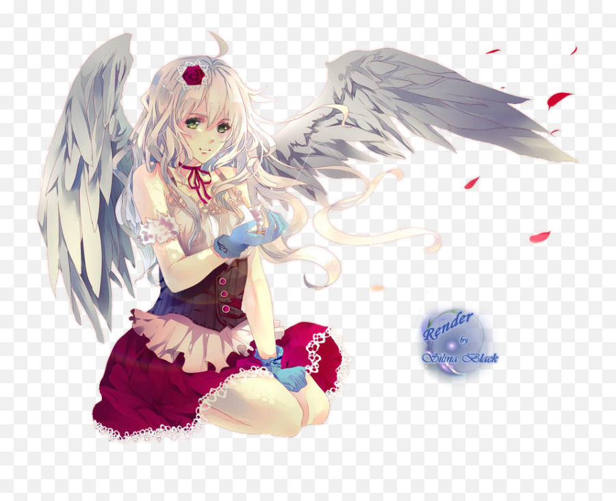 Download Angel Anime Png Transparent - Uokplrs Anime Girl Angel Render,Angel Png Transparent