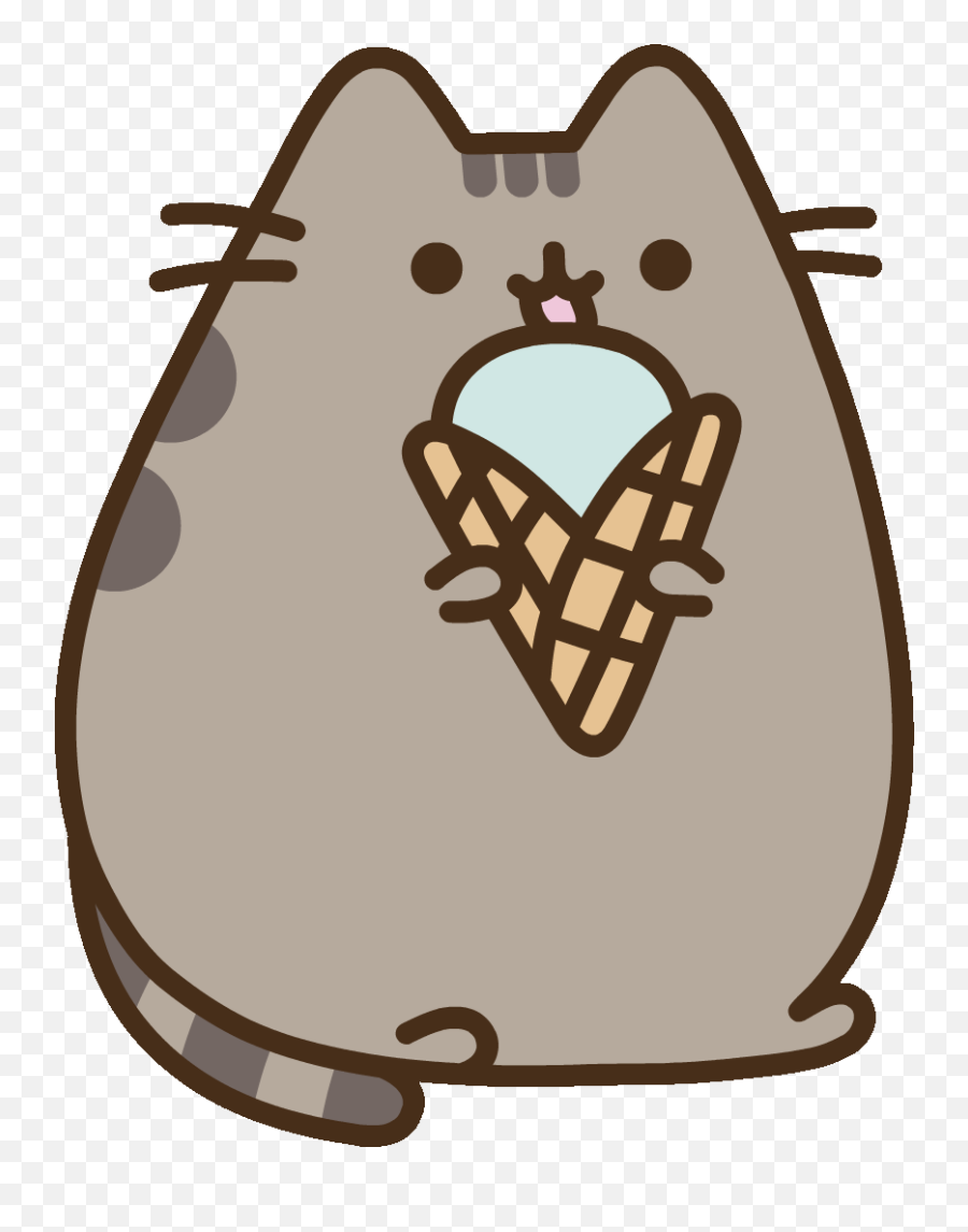 Ice Cream Cat Sticker By Pusheen For - Pusheen Cat Png,Pusheen Cat Png