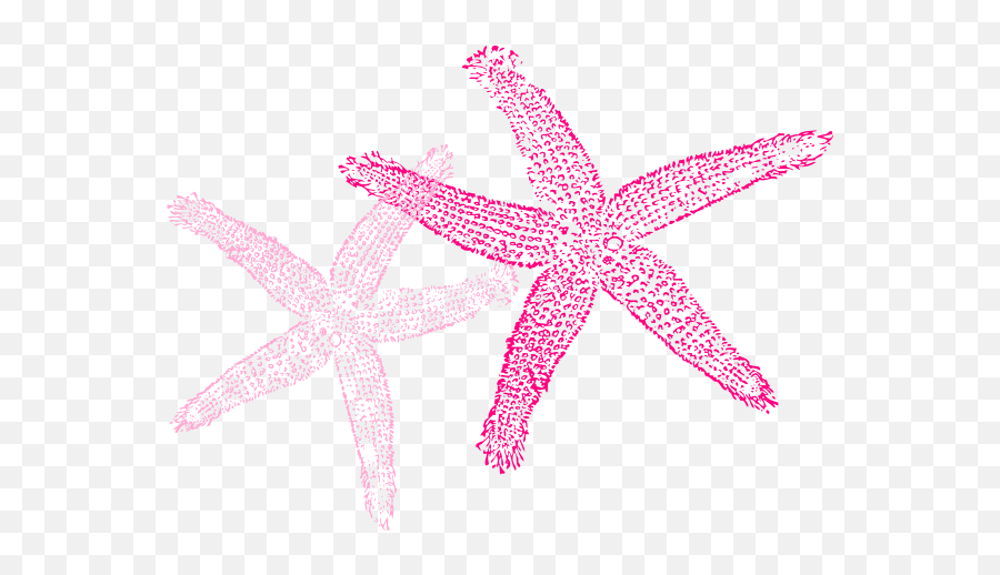 Pink Starfish Clip Art - Vector Clip Art Online Royalty Fish Clip Art Png,Starfish Transparent Background