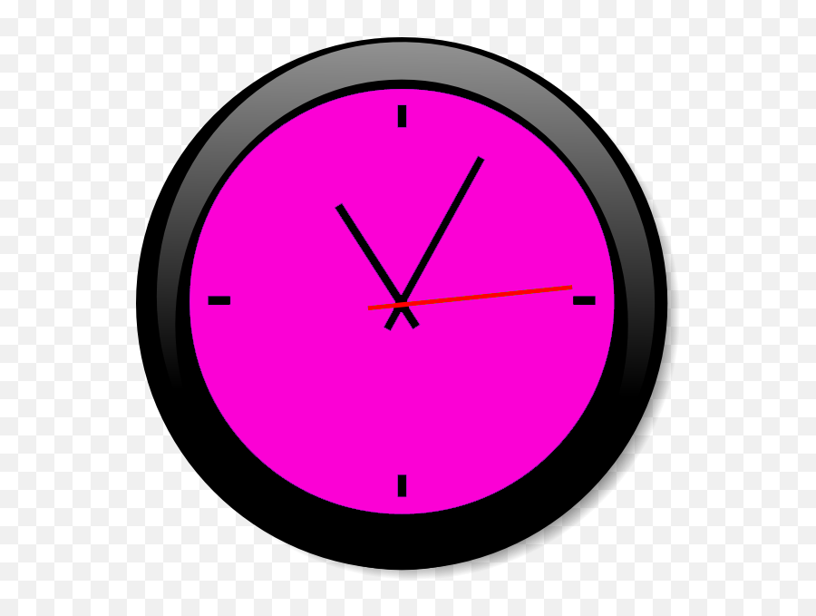 Download Clock Clipart Pink Png Image With No Background - Pink Clock Transparent Background,Clock Clipart Transparent
