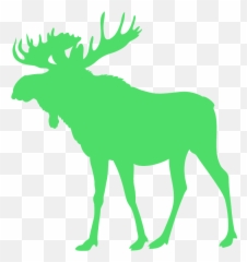 Moose Deer Silhouette - Free Vector Silhouettes Creazilla png