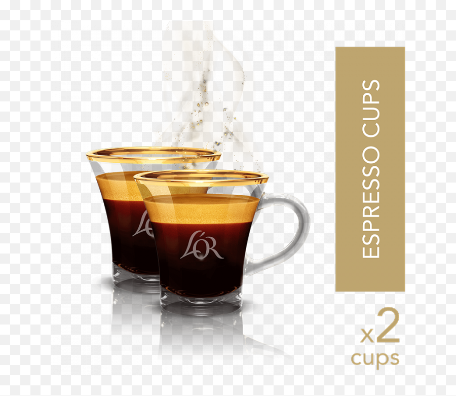 2 Espresso Cups - Coffee Espresso In A Glass Png,Coffee Cup Transparent