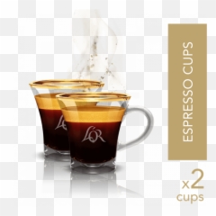 2 Espresso Cups - Coffee In A Glass png
