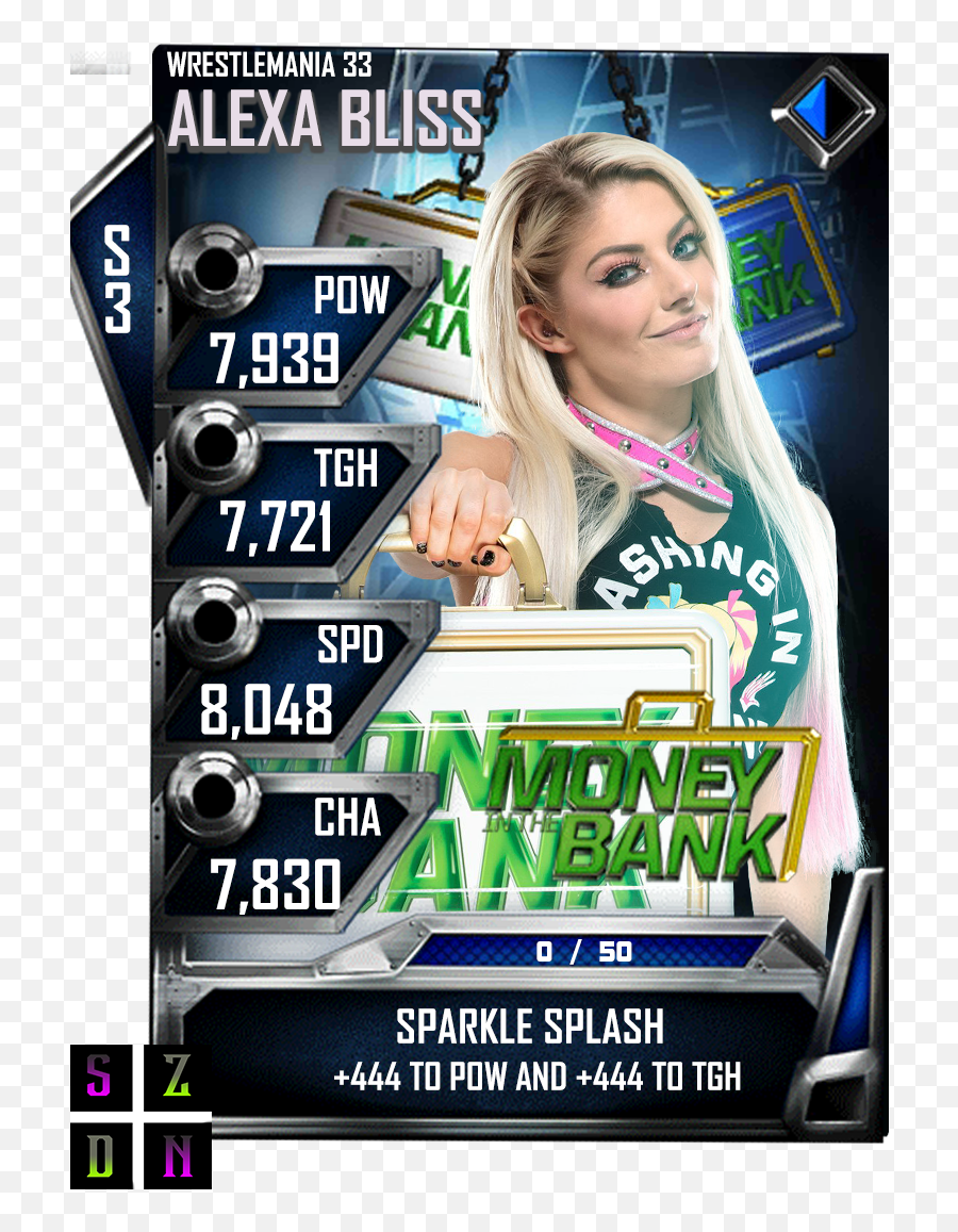 Alexa Bliss Wwe Supercard Png Image - Money In The Bank,Alexa Bliss Png