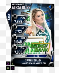 Alexa Bliss Wwe Supercard Png Image - Money In The Bank,Alexa Bliss Png