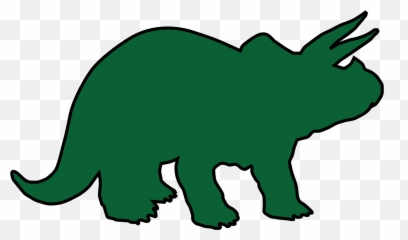 Triceratops Dinosaur Green Svg Vector - Dinosaur Clipart Dark Blue Png,Triceratops Png