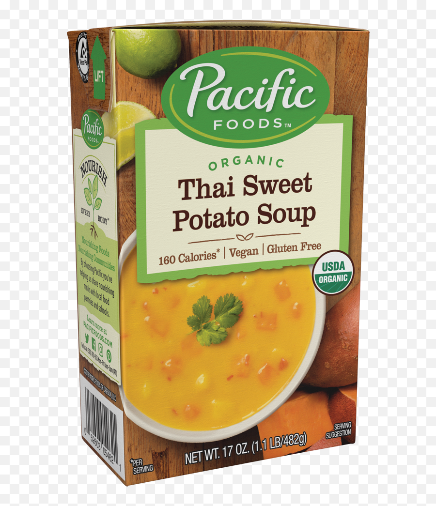 Organic Thai Sweet Potato Soup Pacific Foods - Sweet Potato Thai Soup Png,Sweet Potato Png