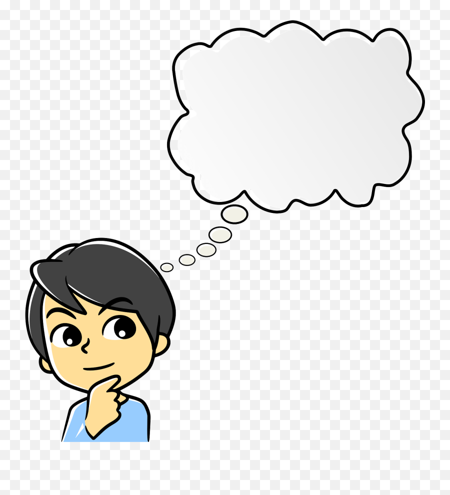 Boy With Thought Bubble Transparent Png - Stickpng Thought Bubble With Person,Png Thought Bubble