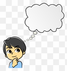 Boy With Thought Bubble Transparent Png - StickPNG With Person