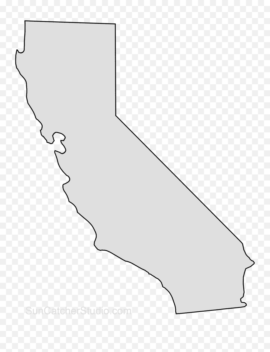 California State Outline Png Image - California Map Outline Black Background,California Outline Png
