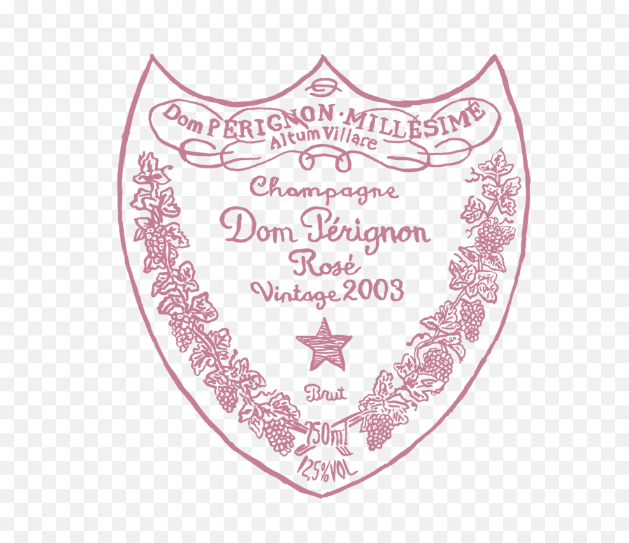 The Rosé Paradox Menu - Decorative Png,Dom Perignon Logo