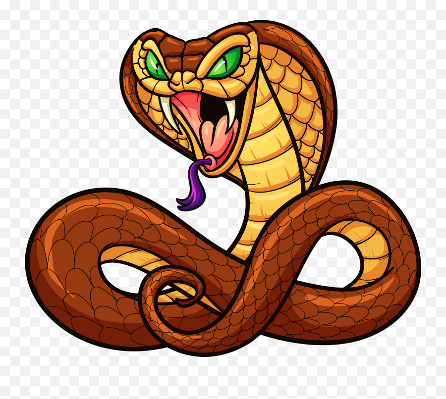 Snake Cartoon Clip Art - Scary Snake Clipart Png,Cartoon Snake Png - free  transparent png images 