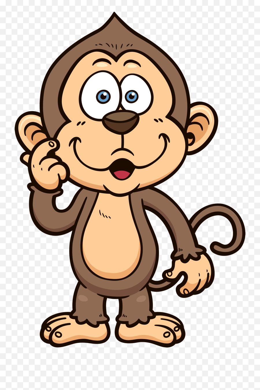Baby Monkeys Cartoon Clip Art - Monkey Cartoon Transparent Background Png,Monkey Transparent Background