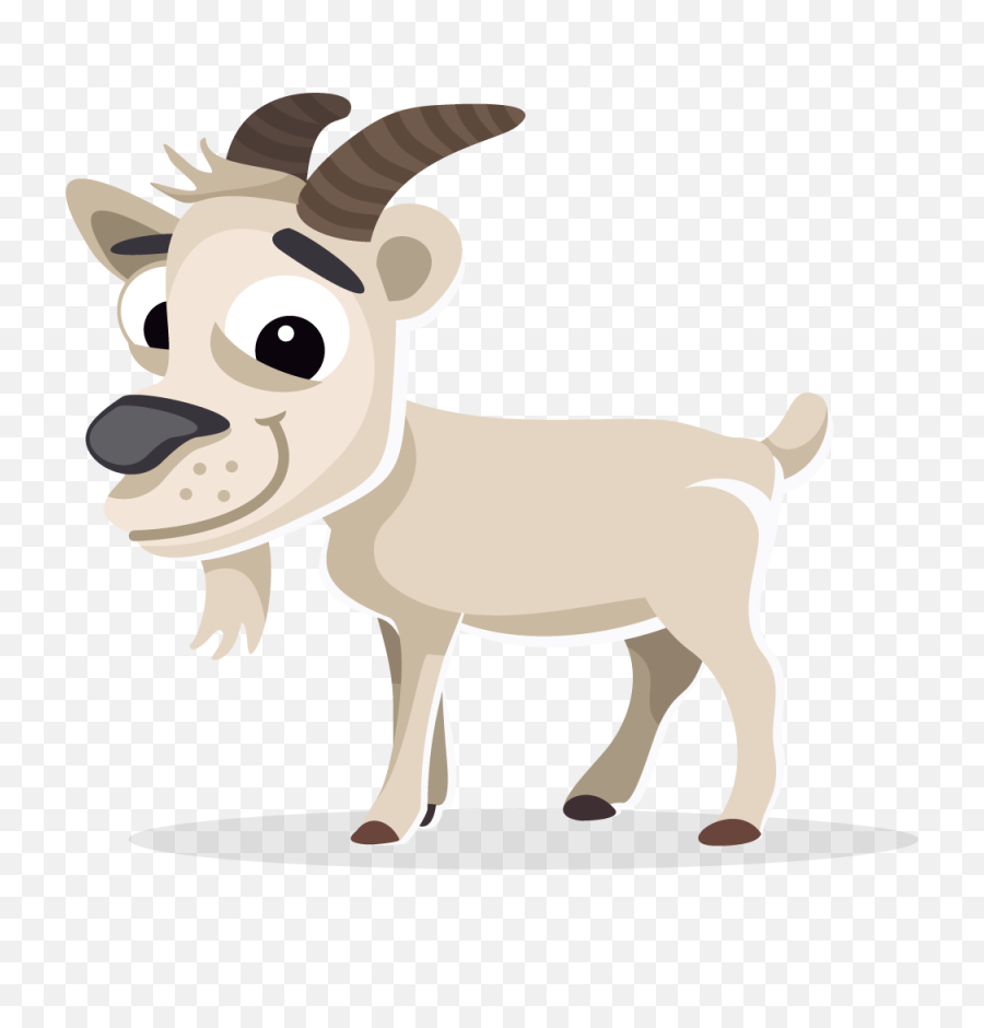 Goat Cartoon - Transparent Background Goat Clipart Png,Goats Png