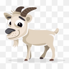 Goat Cartoon - Transparent Background Goat Clipart Png,Goats Png