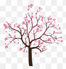 Library Of Cherry Blossom Tree Clipart - Transparent Background png