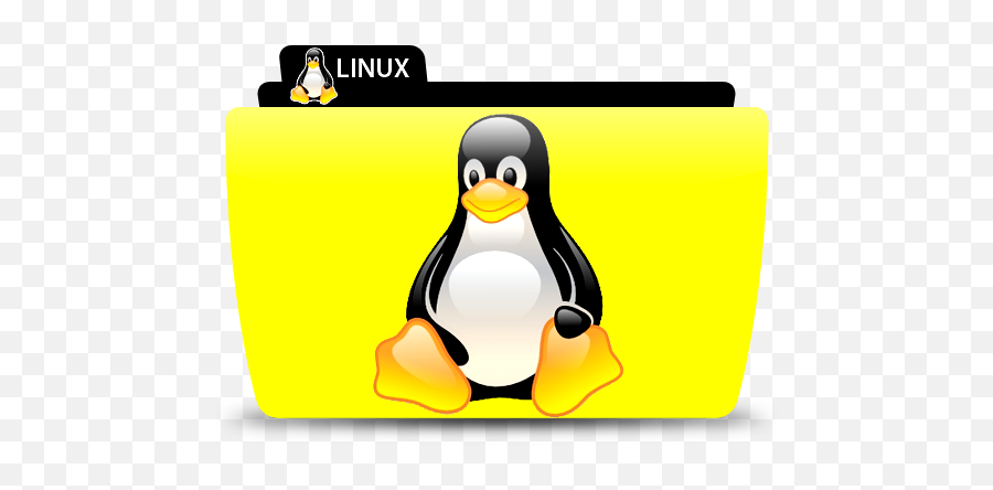 Linux Penguin Folder File Free Icon - Linux Folder Icon Png,Linux Icon