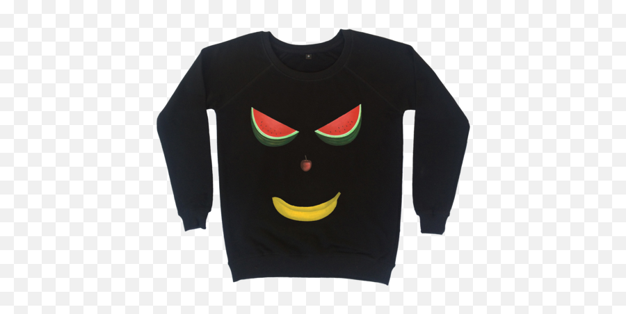 Download Hd Demon Fruit Face Sweatshirt - Sweatshirt Png,Demon Face Png