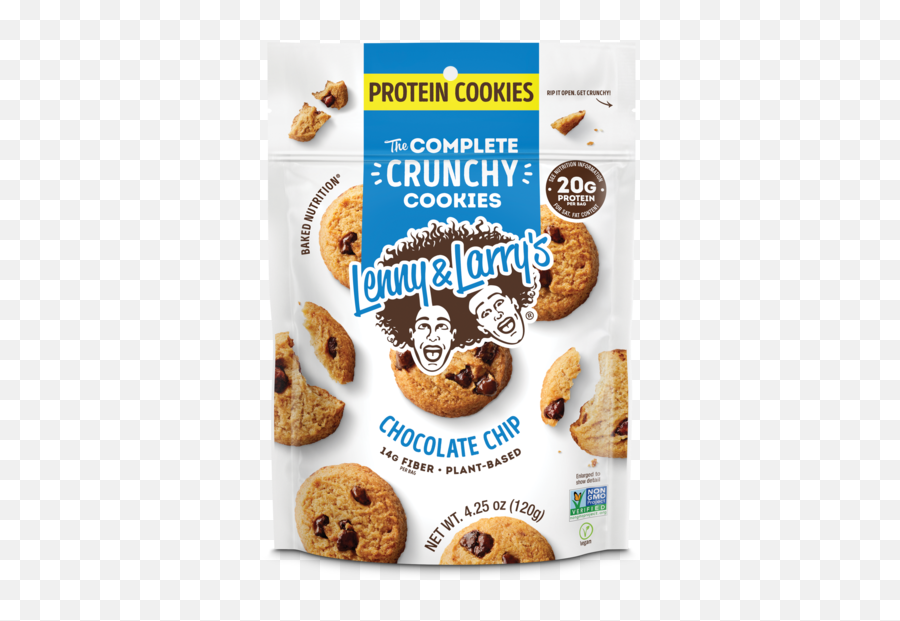 425oz The Complete Crunchy Cookie Chocolate Chip U2013 Lenny - Lenny And Larry Cookies Png,Icon Meals Protein Cookie