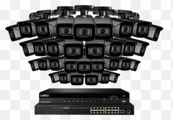 4k Ultra Hd Ip Nvr System With 32 Weatherproof 8mp - Lorex png