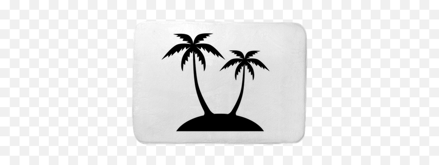 Background Bath Mat Pixers - Coconut Tree Logo Red Png,Island Icon