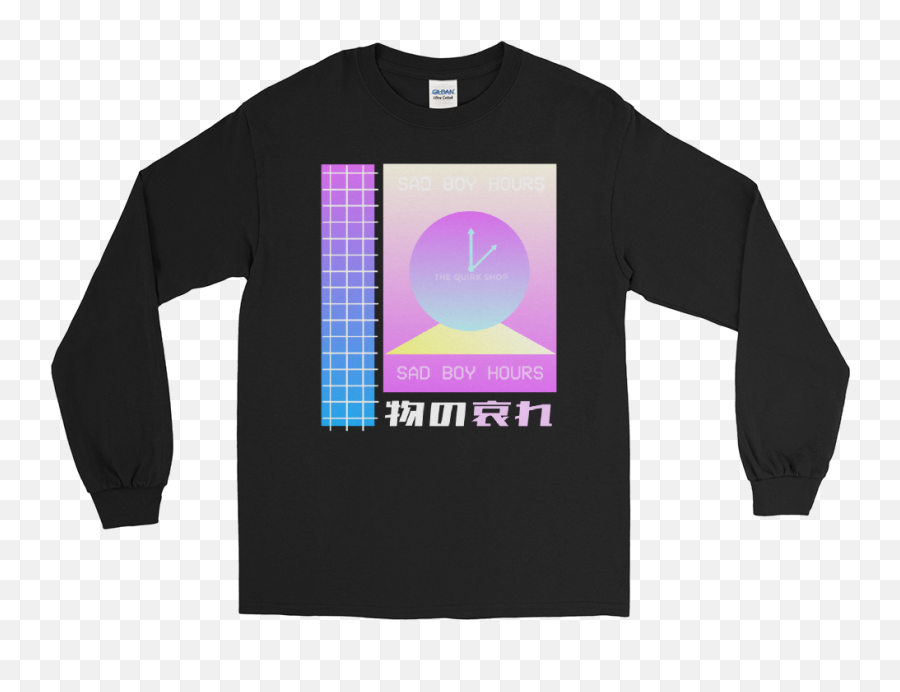 Sad Boy Hours Retro Vaporwave Longsleeve T - Shirt Washington Dc Go Go T Shirts Png,Vapor Wave Png