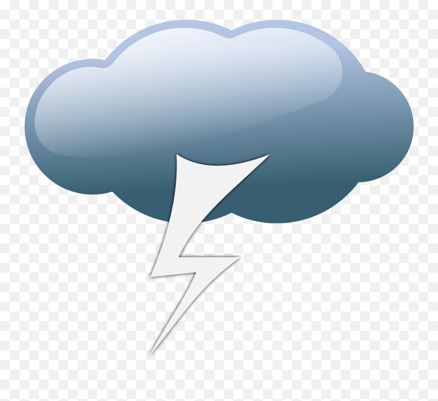 Lightningthunderstormthunderstormclouds - Free Image Clipart Thunderstorm Weather Symbol Png,Thunder Icon