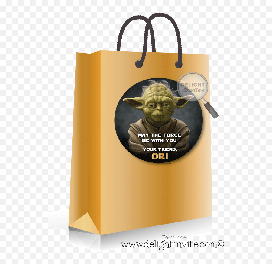 Yoda Star Wars Birthday Sticker Tag - Birthday Png,Yoda Png
