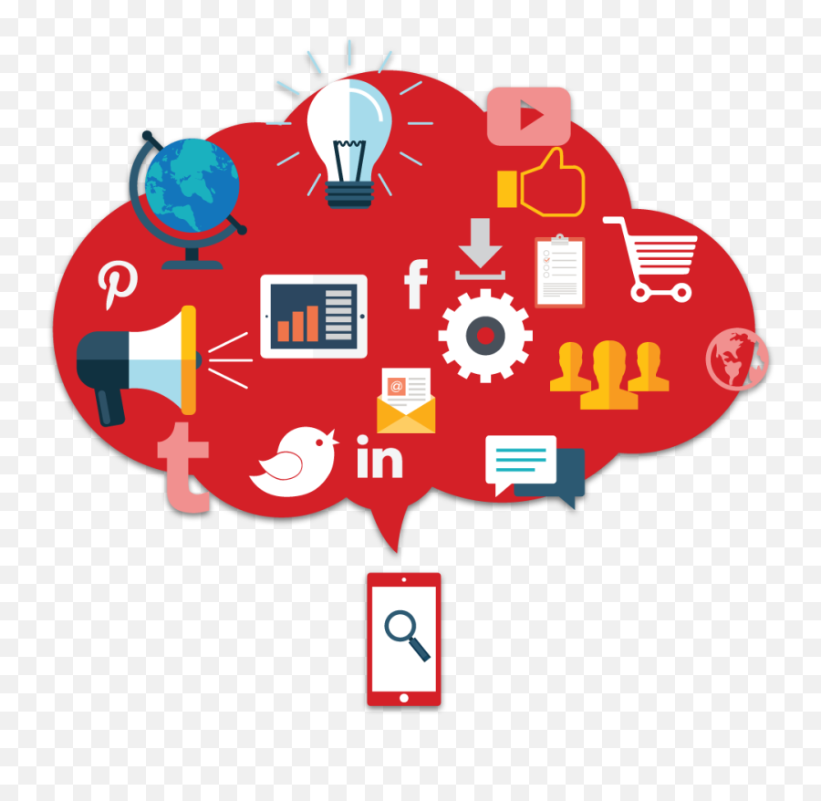 Download Social Media Marketing - Social Media Marketing Red Png,Social Media Marketing Png