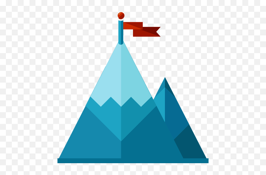 Nature Landscape Goal Mountain Icon - Mountain Flat Icon Png,Goal Png