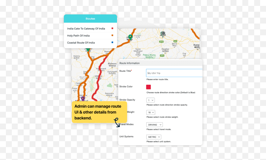 Advanced Google Map Plugin For Website Wpmapsprocom - Dot Png,Google Map Marker Icon List