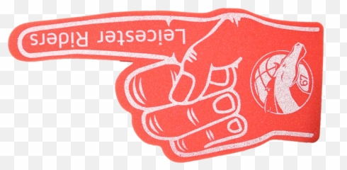 Printed Giant Foam Hand Pointy Finger - Foam Hand Png,Foam Finger Png