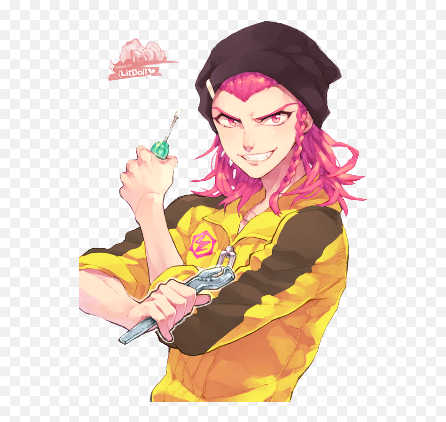 Which Danganronpa Character Has The Coolest Hair - Quora Kazuichi Souda Fanart Png,Miu Iruma Danganronpa Icon